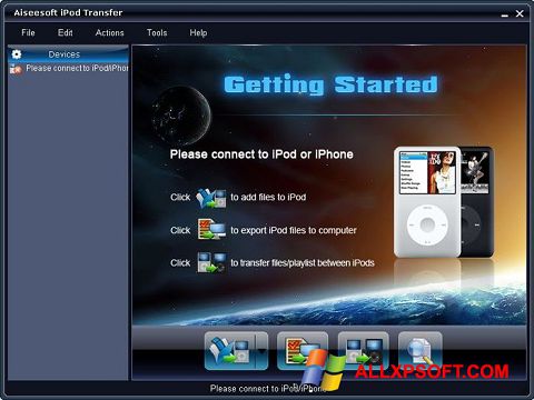 Ekrānuzņēmums iPhone PC Suite Windows XP