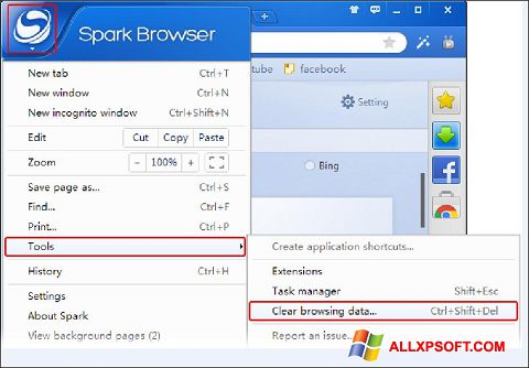 Ekrānuzņēmums Spark Windows XP