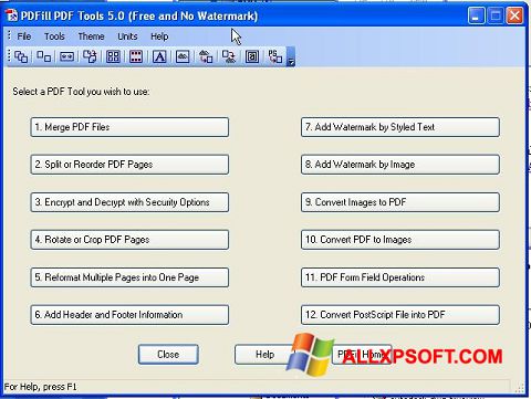 Ekrānuzņēmums Pdf995 Windows XP