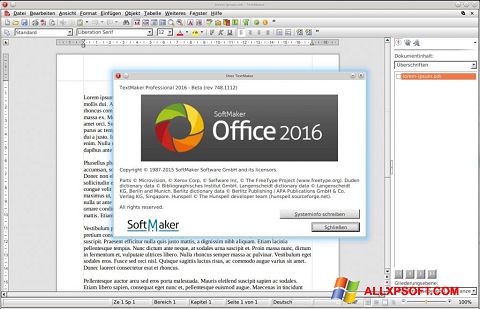 Ekrānuzņēmums SoftMaker Office Windows XP