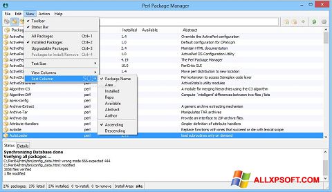 Ekrānuzņēmums ActivePerl Windows XP