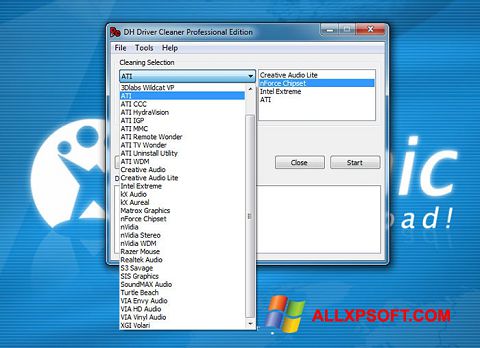 Ekrānuzņēmums Driver Cleaner Windows XP
