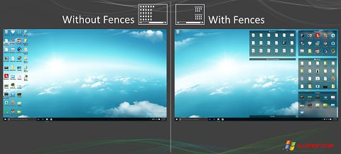 Ekrānuzņēmums Fences Windows XP