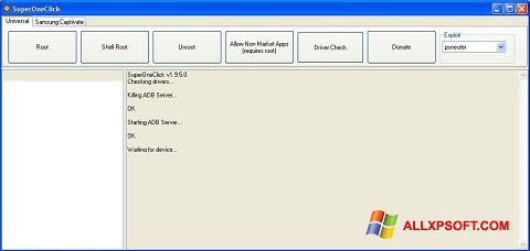 Ekrānuzņēmums SuperOneClick Windows XP