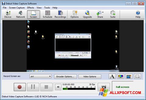 Ekrānuzņēmums Debut Video Capture Windows XP