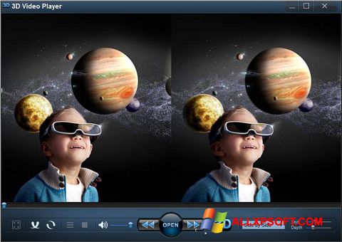 Ekrānuzņēmums 3D Video Player Windows XP