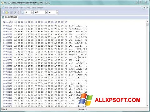 Ekrānuzņēmums HxD Hex Editor Windows XP