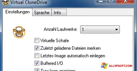 Ekrānuzņēmums Virtual CloneDrive Windows XP