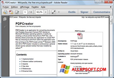 Ekrānuzņēmums PDFCreator Windows XP