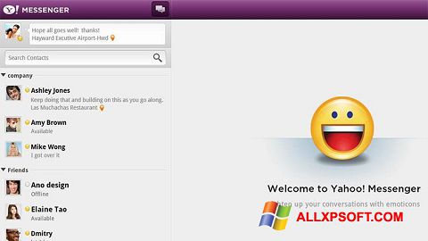 Ekrānuzņēmums Yahoo! Messenger Windows XP