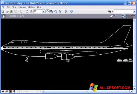 Ekrānuzņēmums DWG Viewer Windows XP