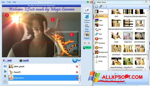Ekrānuzņēmums Magic Camera Windows XP