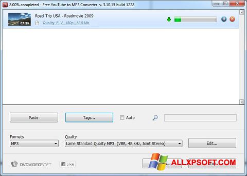 Ekrānuzņēmums Free YouTube to MP3 Converter Windows XP