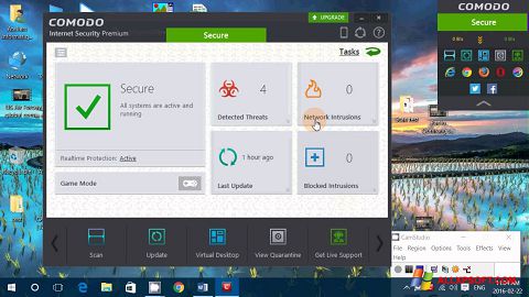 Ekrānuzņēmums Comodo Internet Security Premium Windows XP
