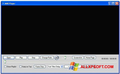 Ekrānuzņēmums AMR Player Windows XP