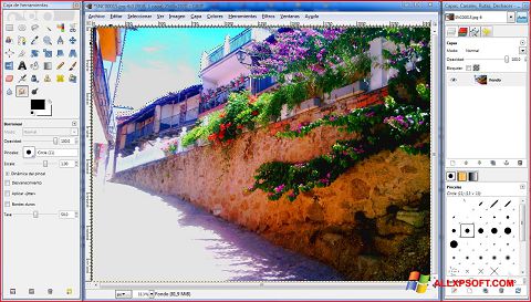 Ekrānuzņēmums GIMP Windows XP