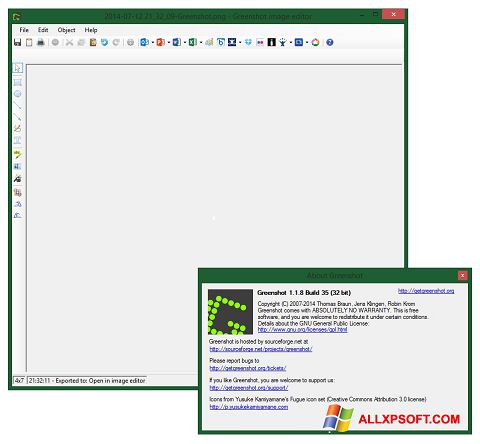 Ekrānuzņēmums Greenshot Windows XP