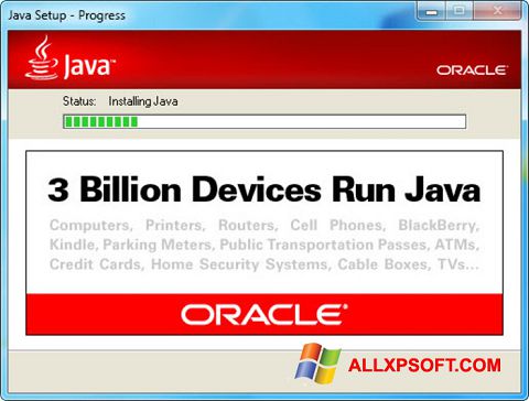 Ekrānuzņēmums Java Runtime Environment Windows XP