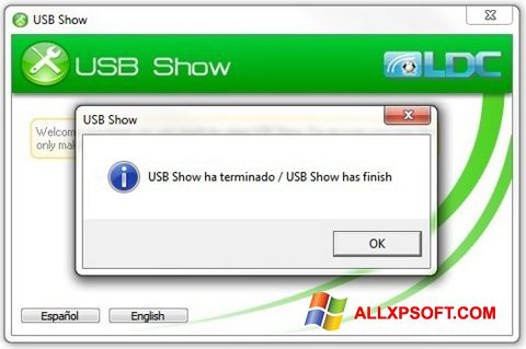 Ekrānuzņēmums USB Show Windows XP