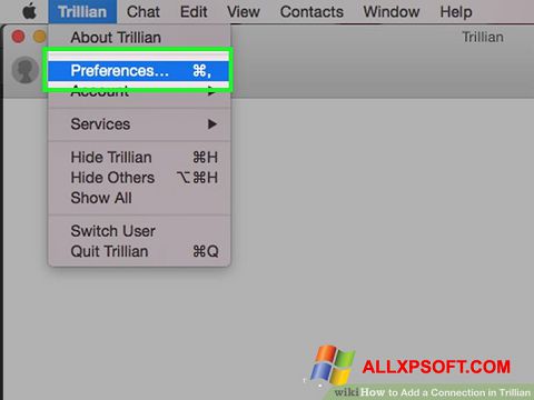 Ekrānuzņēmums Trillian Windows XP