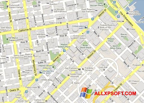 Ekrānuzņēmums Google Maps Windows XP