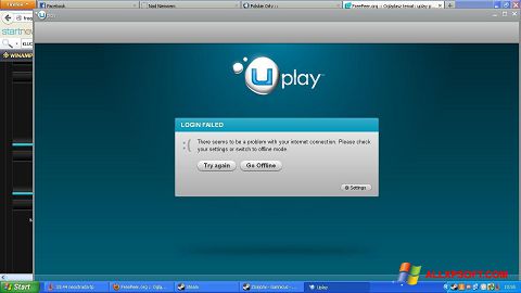 Ekrānuzņēmums Uplay Windows XP