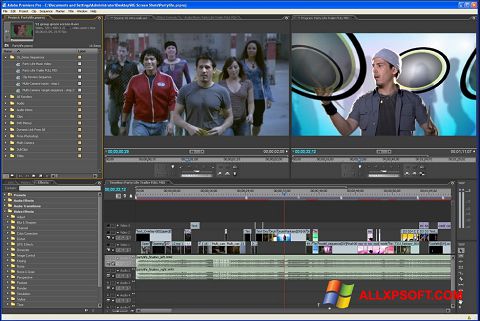 Ekrānuzņēmums Adobe Premiere Pro Windows XP