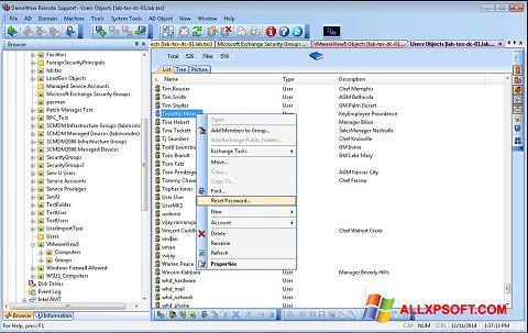 Ekrānuzņēmums Remote Administration Tool Windows XP
