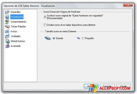 Ekrānuzņēmums USB Safely Remove Windows XP