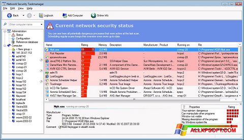 Ekrānuzņēmums Security Task Manager Windows XP