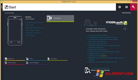Ekrānuzņēmums MOBILedit! Windows XP