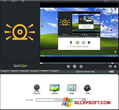 Ekrānuzņēmums SplitCam Windows XP
