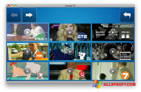Ekrānuzņēmums Crystal TV Windows XP