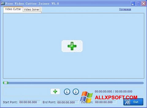 Ekrānuzņēmums Free Video Cutter Windows XP