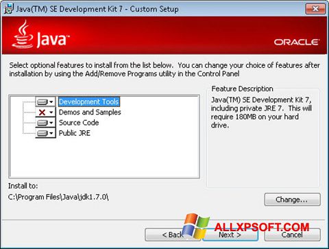 Ekrānuzņēmums Java Development Kit Windows XP