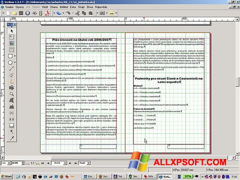 Ekrānuzņēmums Scribus Windows XP