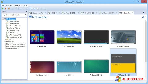 Ekrānuzņēmums VMware Workstation Windows XP