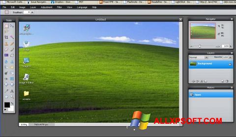 Ekrānuzņēmums LightShot Windows XP