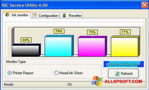 Ekrānuzņēmums SSC Service Utility Windows XP