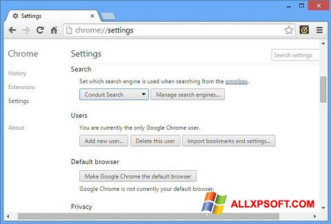 Ekrānuzņēmums Chrome Cleanup Tool Windows XP