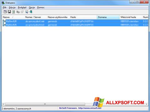 Ekrānuzņēmums Dialupass Windows XP