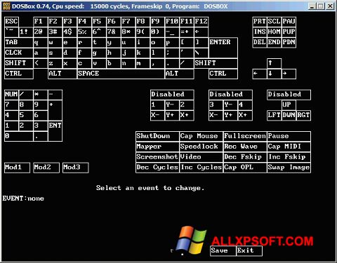 Ekrānuzņēmums DOSBox Windows XP