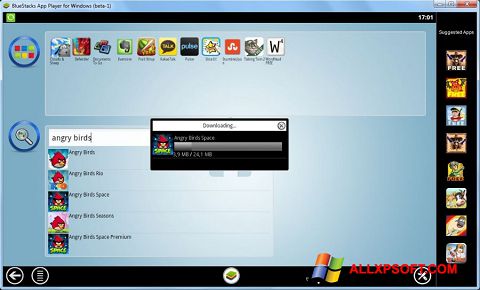 Ekrānuzņēmums BlueStacks Windows XP