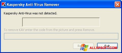 Ekrānuzņēmums KAVremover Windows XP