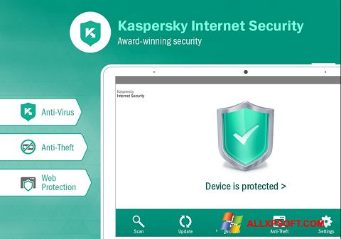 Ekrānuzņēmums Kaspersky Internet Security Windows XP