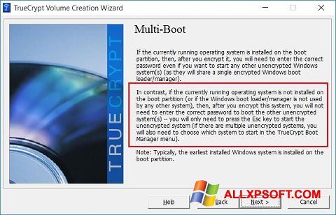 Ekrānuzņēmums MultiBoot Windows XP
