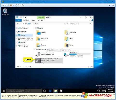 Ekrānuzņēmums Virtual CD Windows XP